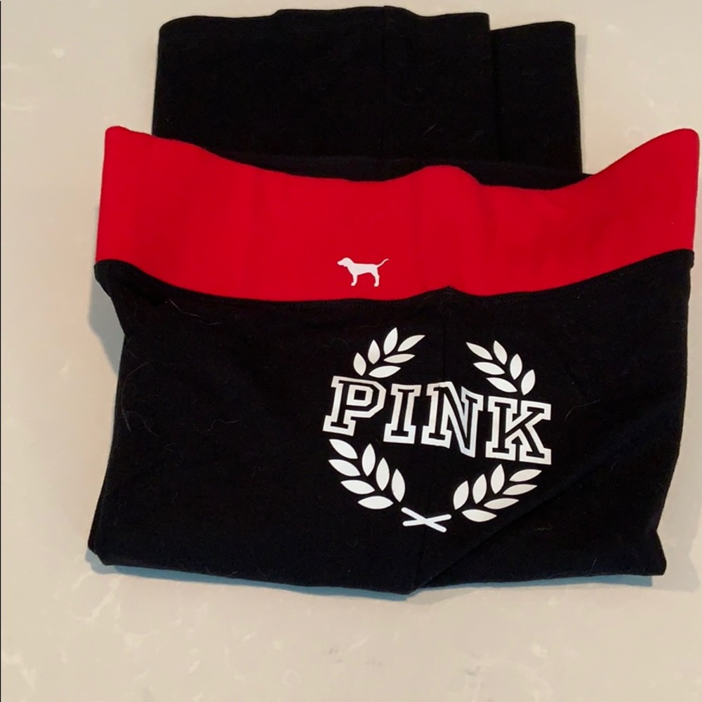 Pink yoga pants by Victoria’s Secret